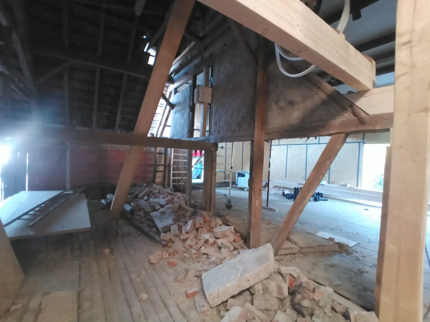 Baustelle bei Uhlers Hofverkauf