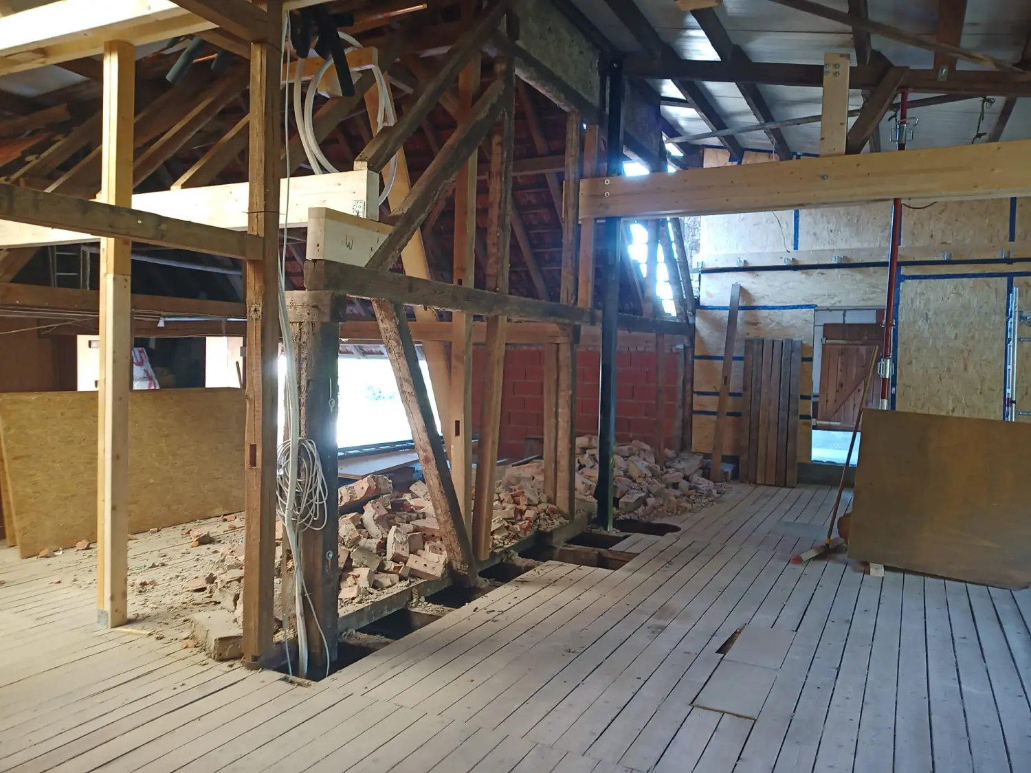 Baustelle bei Uhlers Hofverkauf