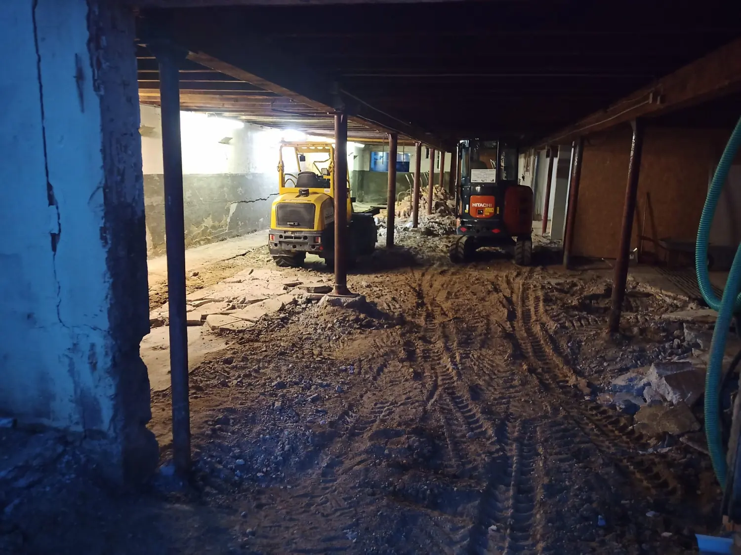 Baustelle bei Uhlers Hofverkauf