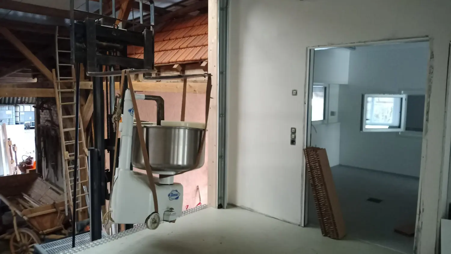 Baustelle bei Uhlers Hofverkauf